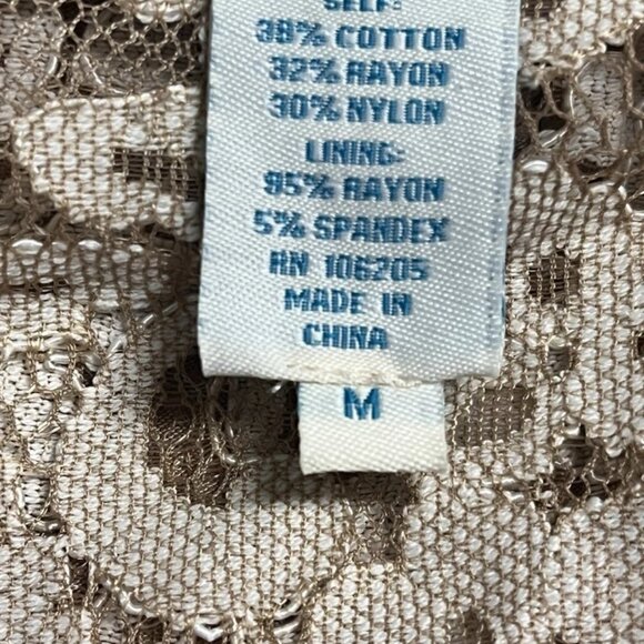 Sundance Dress Medium Sweetheart Lace A Line Dress Cream Beige Knee Length - Picture 7 of 8